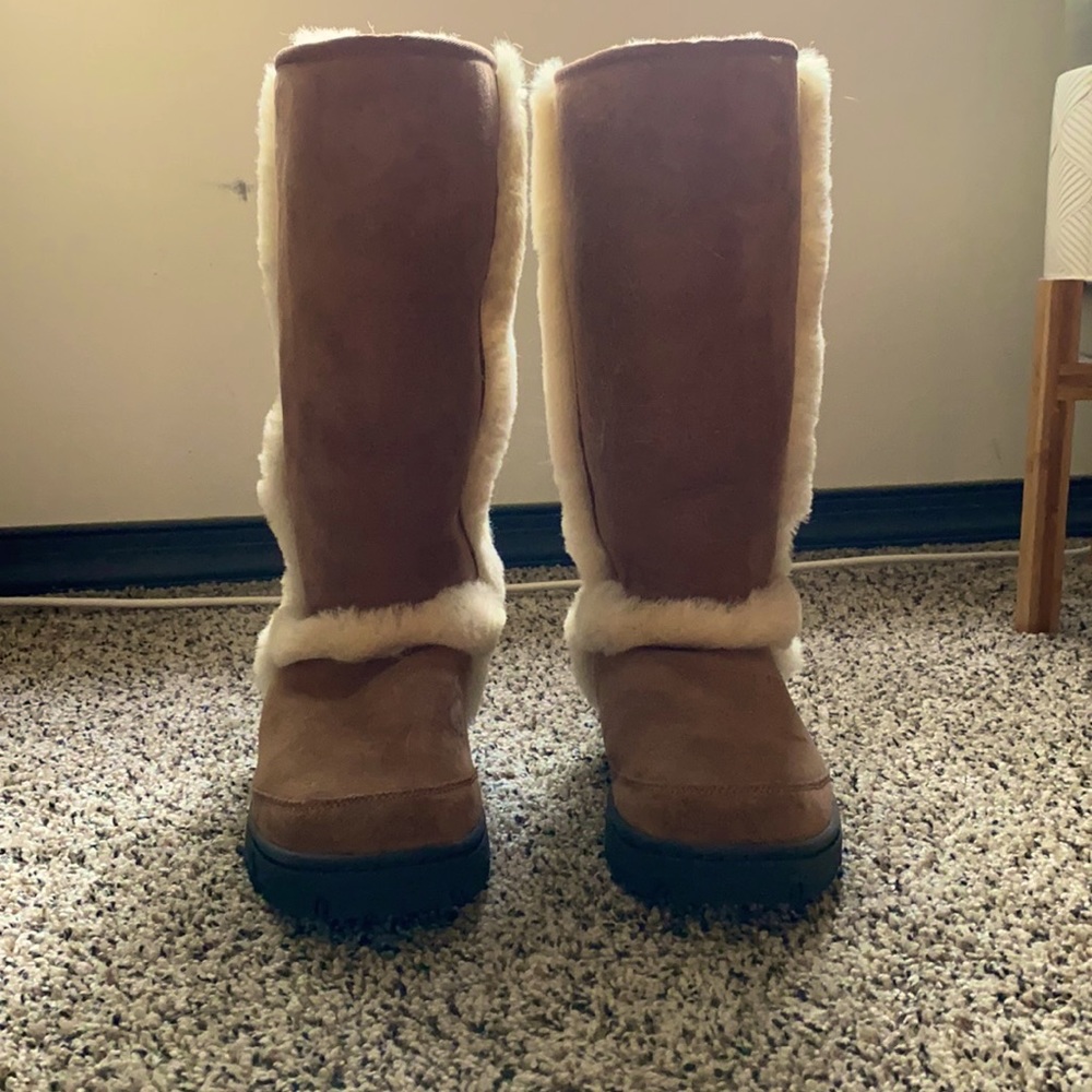 Chestnut color UGG tall boots. Size 10.